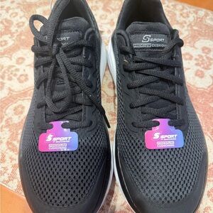 Skechers Black and White Athletic Sneakers